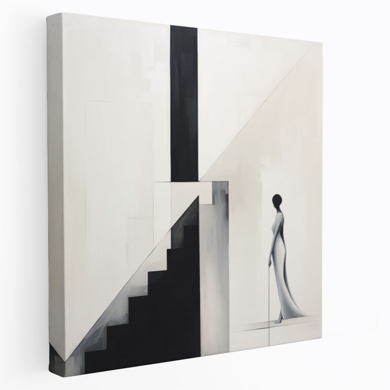 Stilvolles Leinwandbild - Minimalistische Eleganz Wandkunst - Stilvolle Wanddekoration Wohnkultur