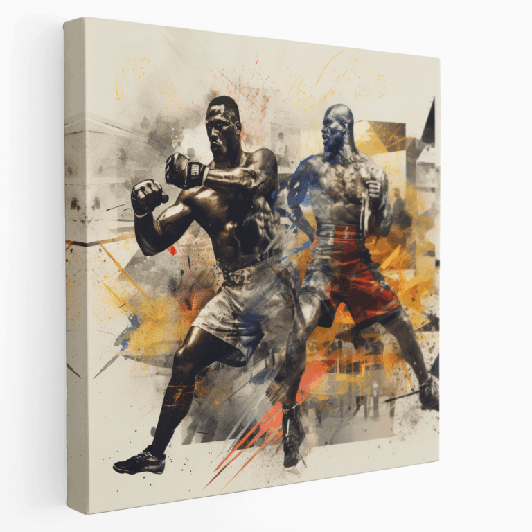 Vielseitiges Kampfsport-Collage Leinwandbild