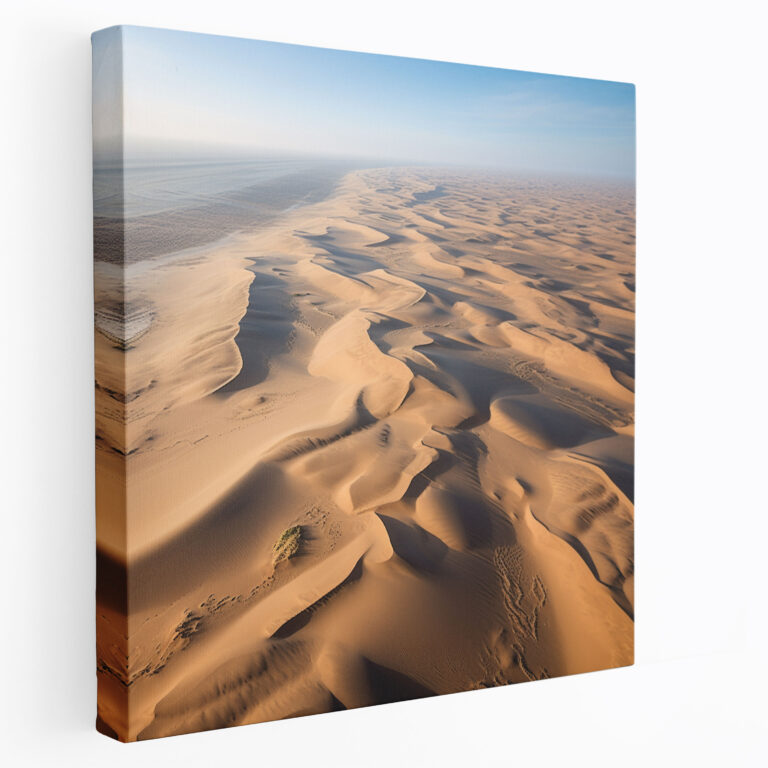 Wüsten Leinwandbild - Majestätische Sanddünen - Weite Wüste Wandkunst