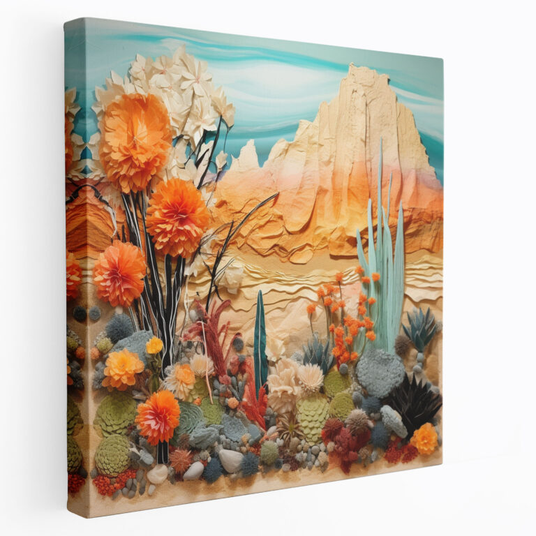 Druck auf Leinwandwesentliche Natur der Wüste - Wüste Leinwandbild Wohnkultur Wandkunst