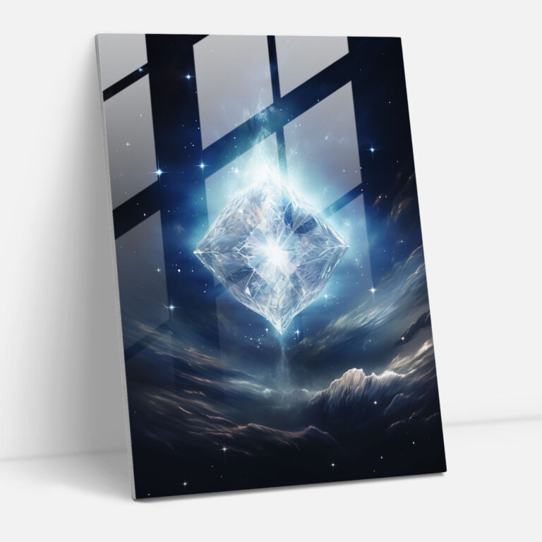 Diamant Dekoratives Glasbild - Diamant Glasbild Wohn-Deko