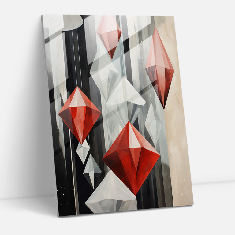 Diamantglas Wandkunst - Diamant Glasbild Diamant Glas Wandkunst