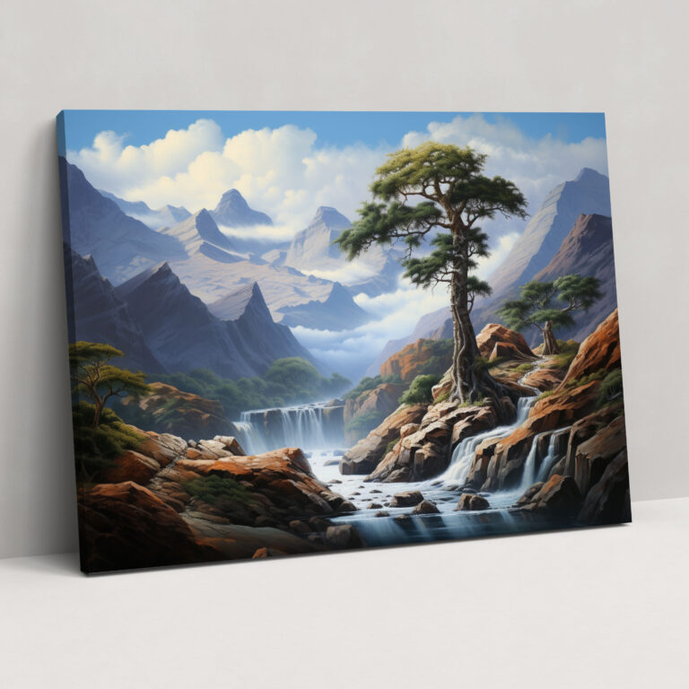 Welt Leinwandbild - Erde Wanddekoration Naturwunder Atemberaubende Landschaft