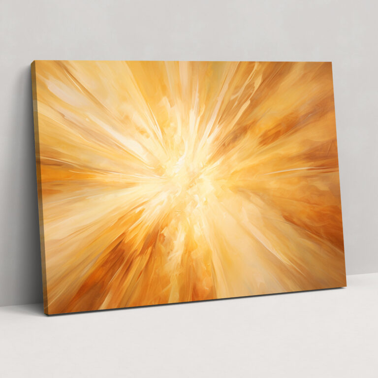 Energetische Sonnenstrahlen Leinwandbild - Erde Leinwand Wandkunst Sonnenstrahlen Leinwand