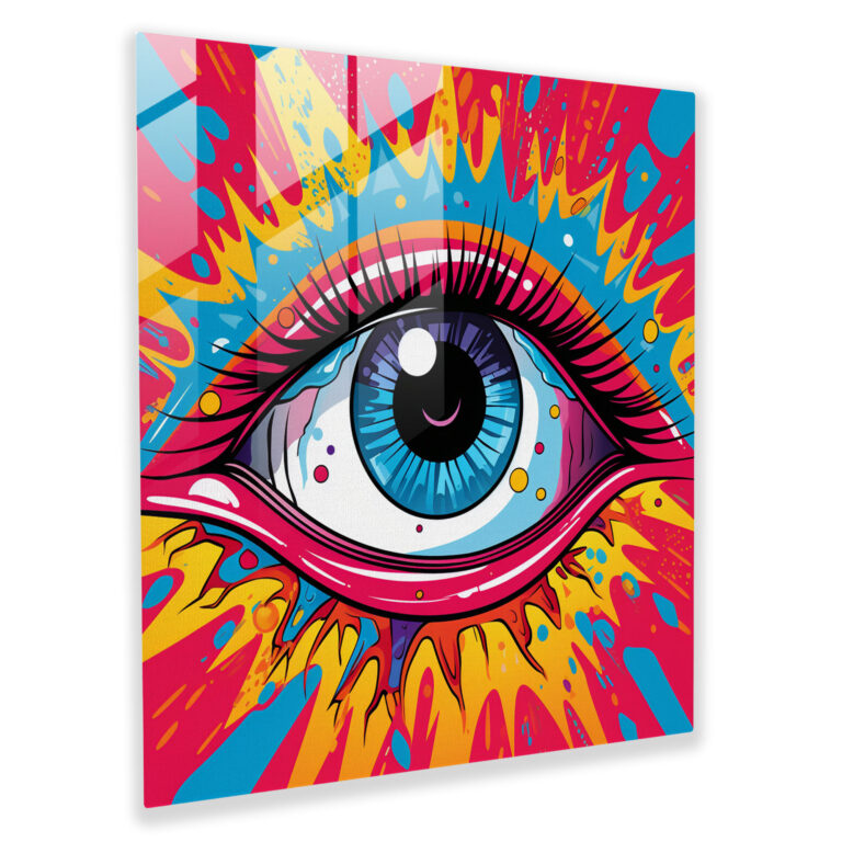 Kraftvolles böses Augen Glasmotiv - Böses Auge Glasperle Glas Kunst Dekoration für Zuhause