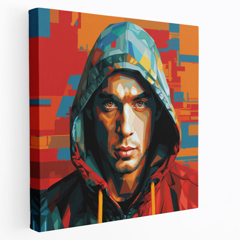 Eminem Leinwandbild - Eminem Musikliebhaber Wohnkultur