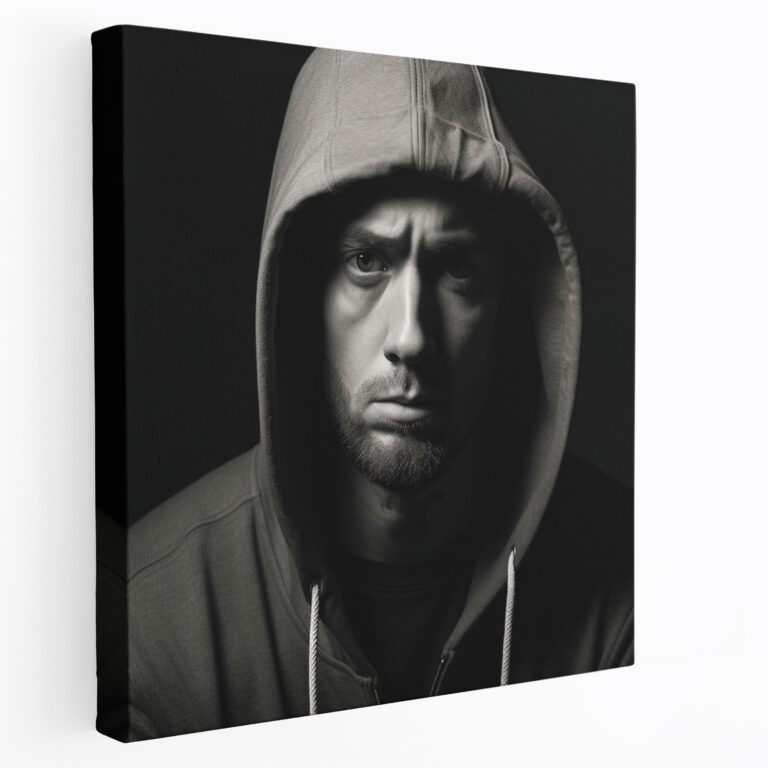 Eminem Leinwandbild - Eminem Leinwand Wandkunst Musik Leidenschaft