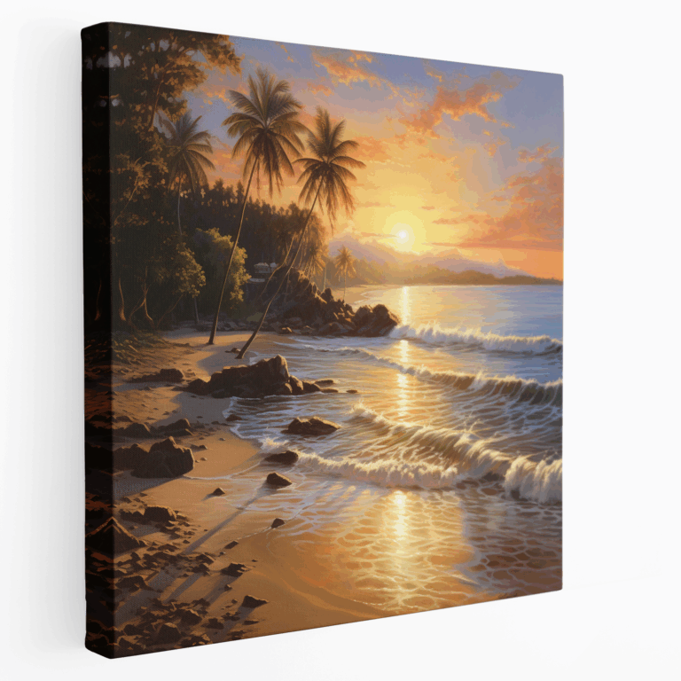 Strandglück Leinwandbild