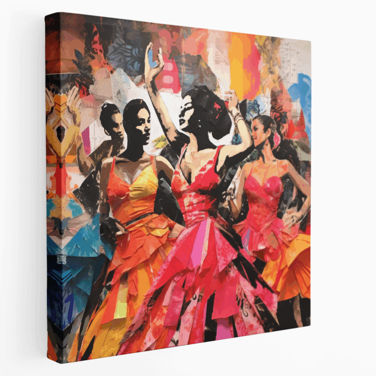Fiesta Rhythmus Leinwandbild