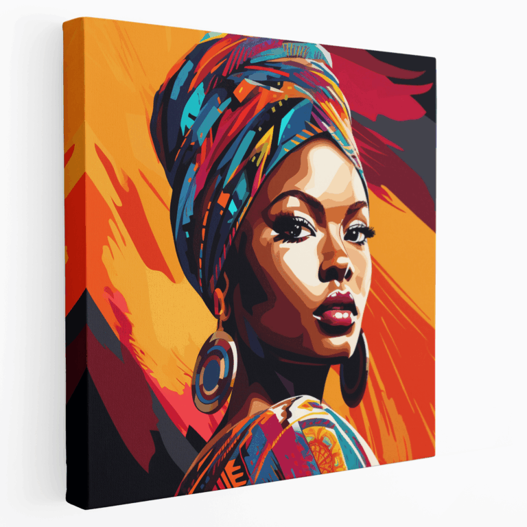 Lebhaftes Ethno-Icon Pop-Art Leinwandbild