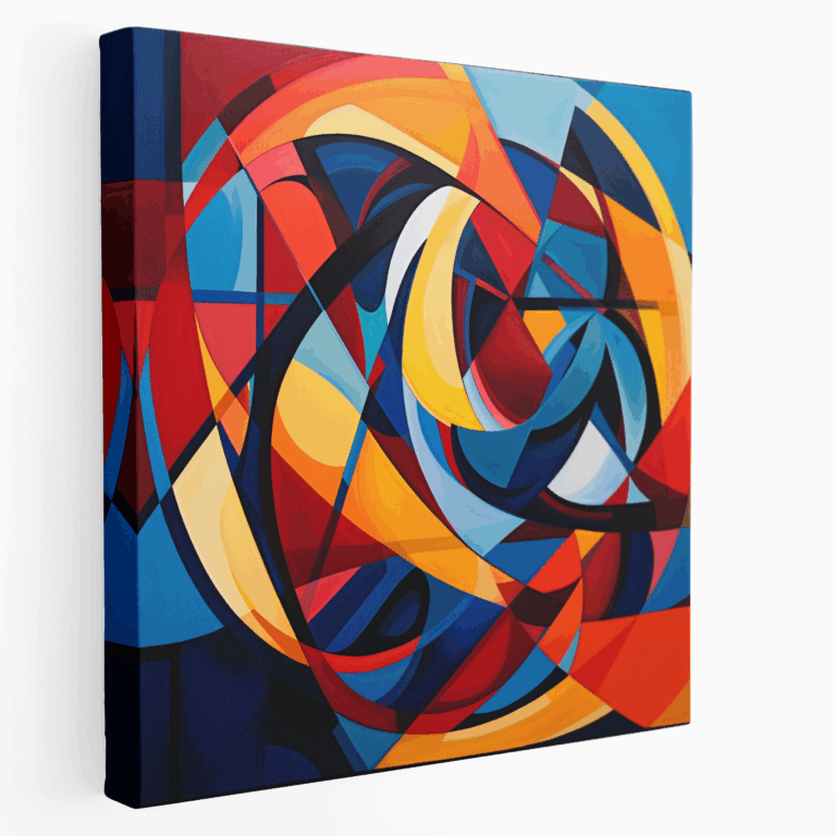 Abstraktes geometrisches Formen Leinwandbild