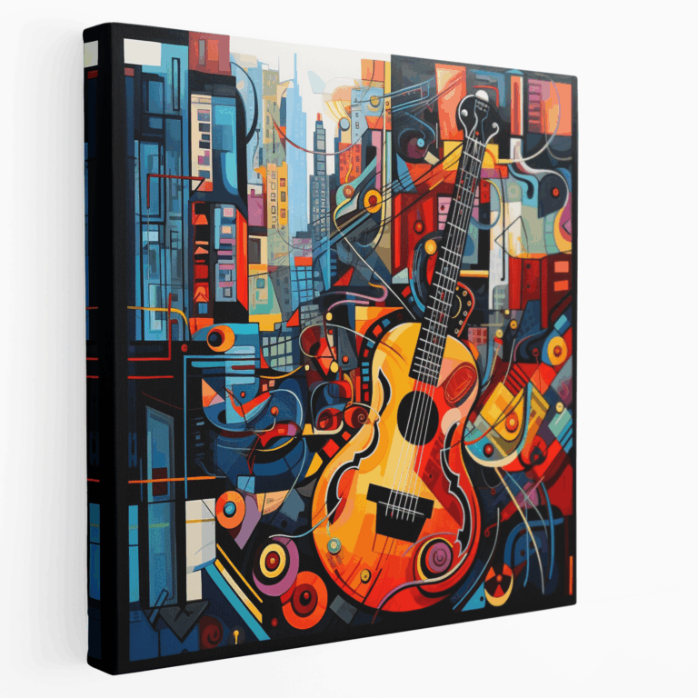Leinwandbild der Melodischen Stadt