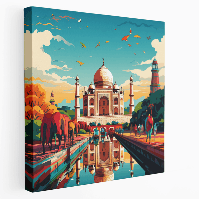 Leinwandbild Farben Indiens