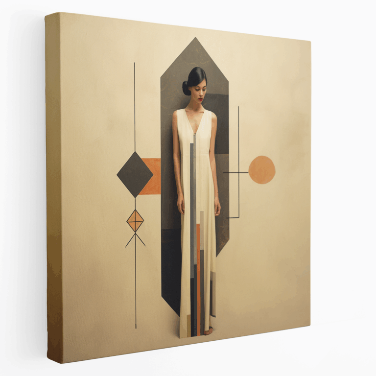 Ethnisches geometrisches Leinwandbild