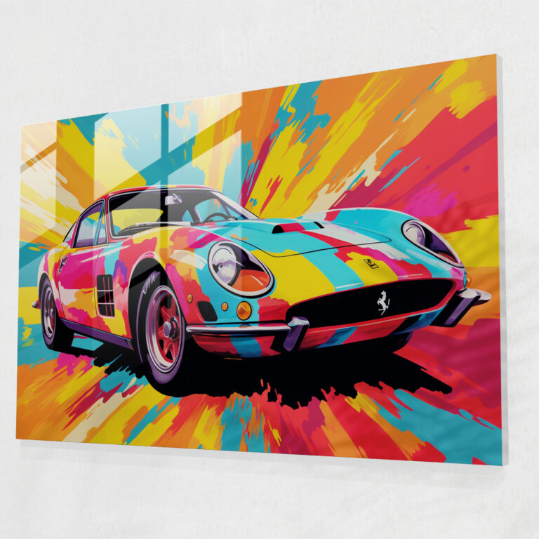 Ferrari Wanddekoration - Pop Art Leinwandbild