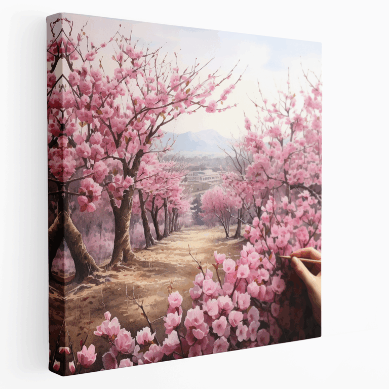 Kirschblüten Gelassenheit Leinwandbild