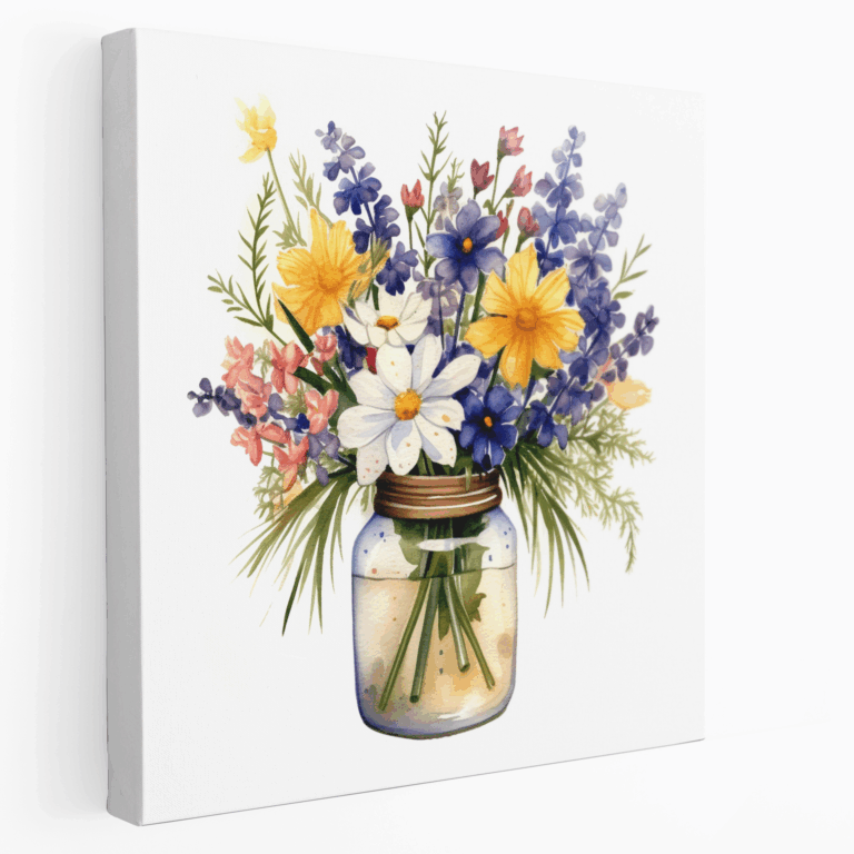 Leinwandbild Rustic Blooms