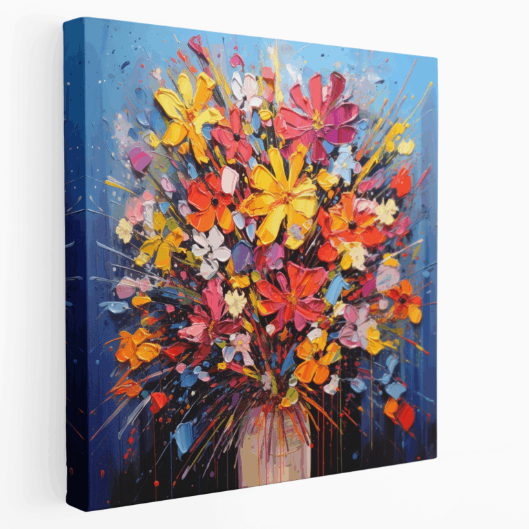 Buntes Explosion Leinwandbild