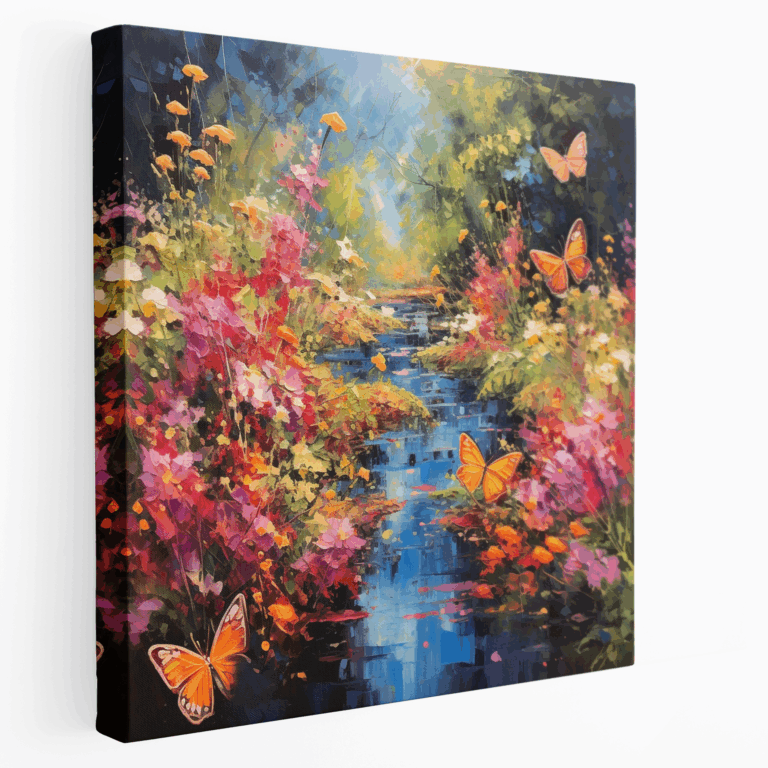 Ruhige Blüten Leinwandbild