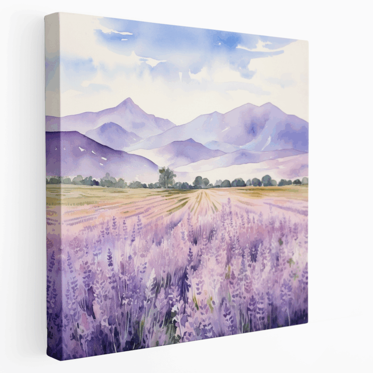 Leinwandbild Lavendelfelder