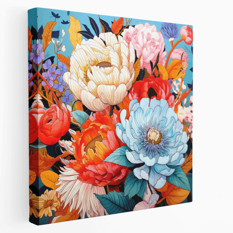 Blumige Symphonie Leinwandbild