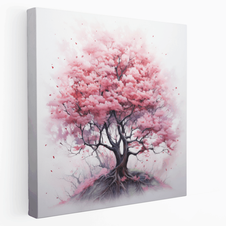 Bezauberndes Kirschblüten Leinwandbild