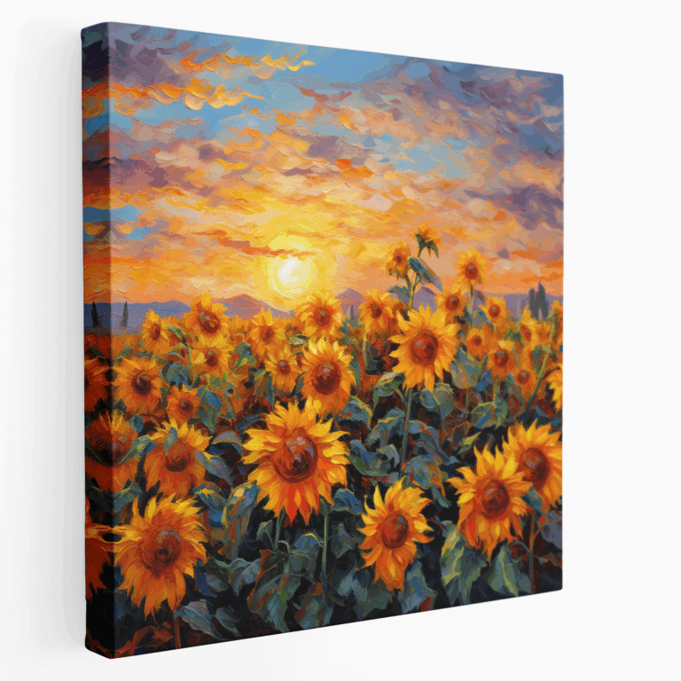 Sonnenblumenfeld Leinwandbild