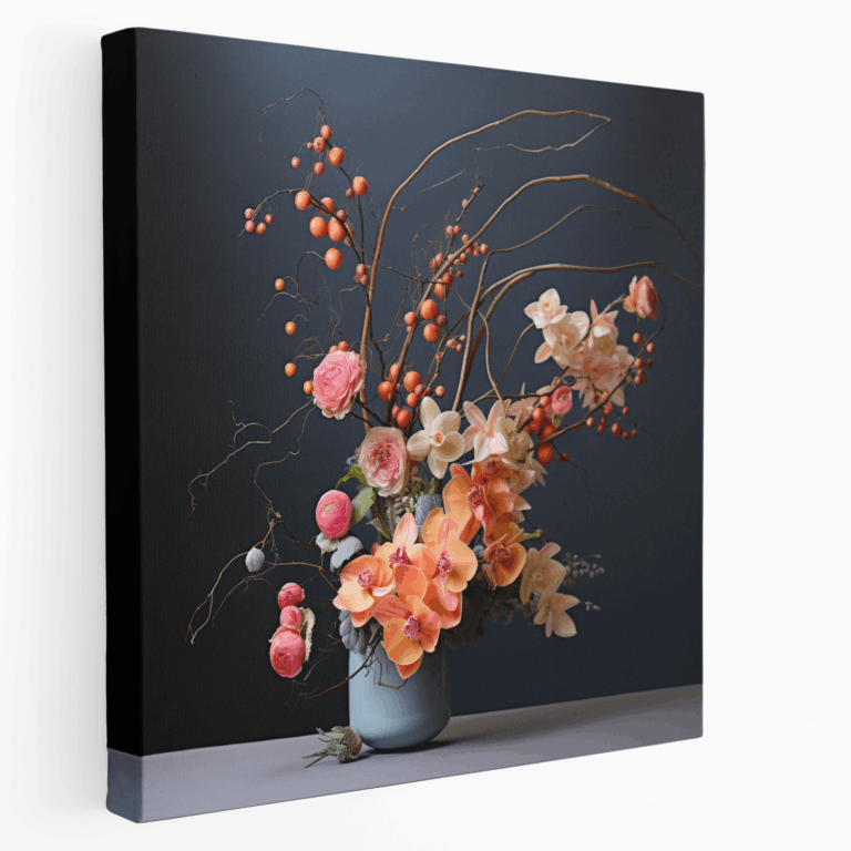 Moderne Blüten Leinwandbild