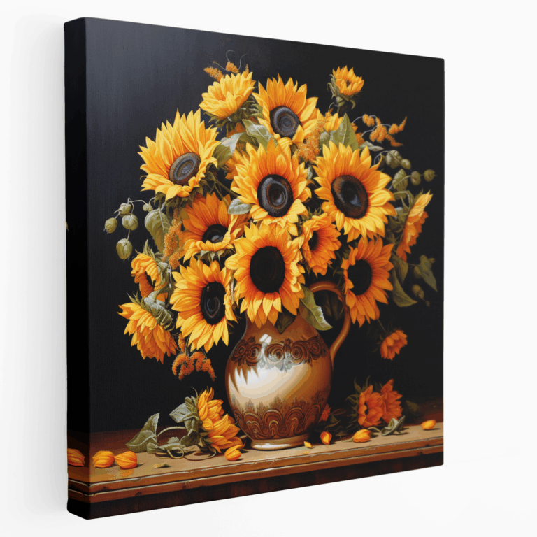 Sonnenblumen Eleganz Leinwandbild