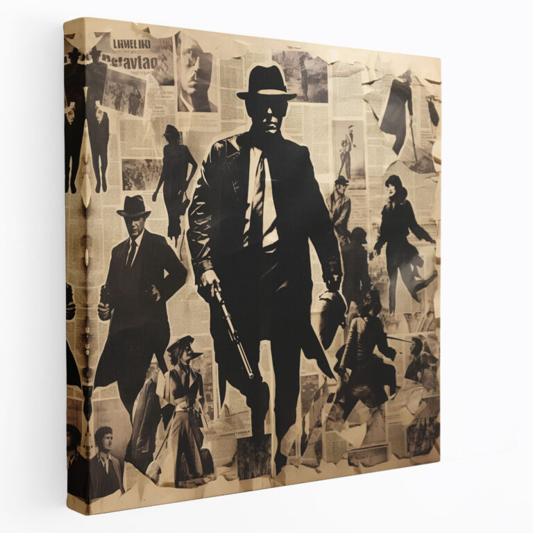 Goodfellas Collage Leinwandbild - Goodfellas Leinwand Wandkunst Leinwand Wohnkultur