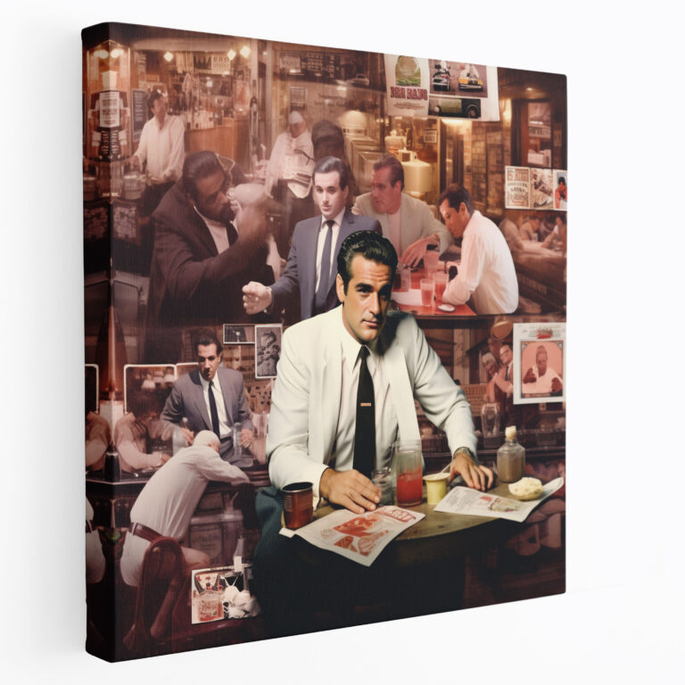 Leinwandbild Goodfellas Fotocollage - Wanddekoration mit Leinwandkunst