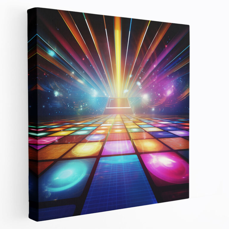 Funky Retro Disco Leinwandbild - Funky Beats Wandkunst