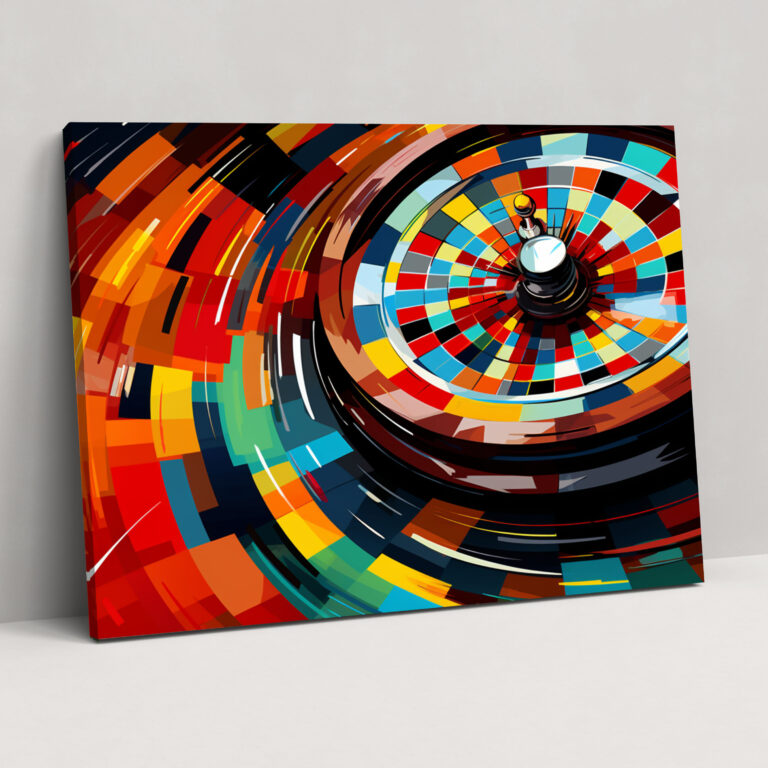 Gamble Pop Art Leinwandbild - Wanddekoration Wandkunst