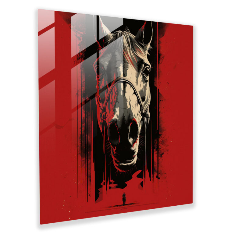 Godfather Glasbild - Pate Glasbild Filmplakat Moderne Kunst