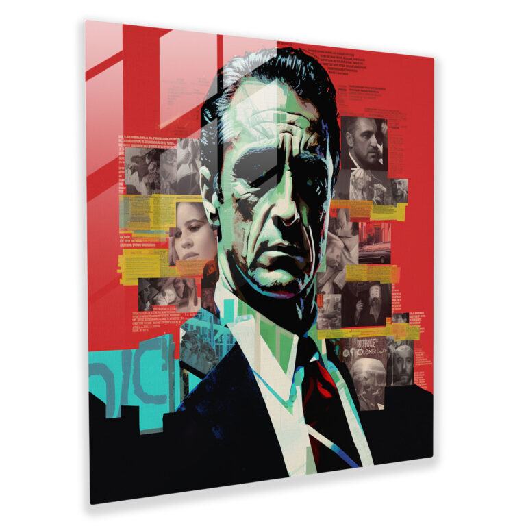 Der Pate Glasbild - Pate Glasbild Collage Wohn-Dekoration