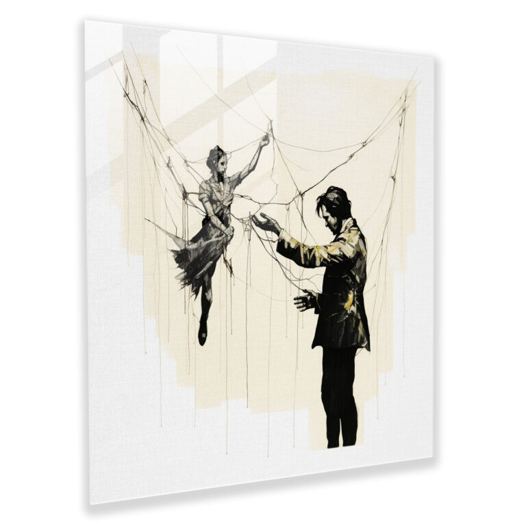 Glasbild Pate - Manipulation Wanddekoration