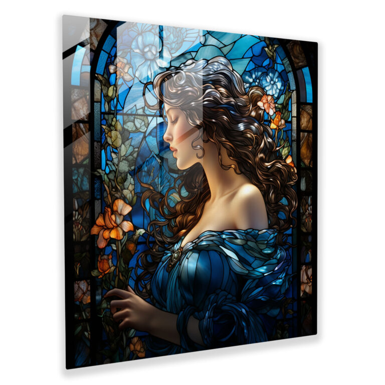 Glasbild mit ätherischen Visionen