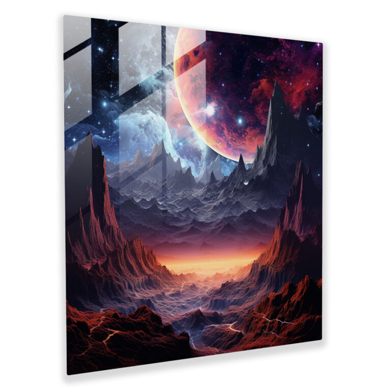 Glasbild Kosmische Symphonie