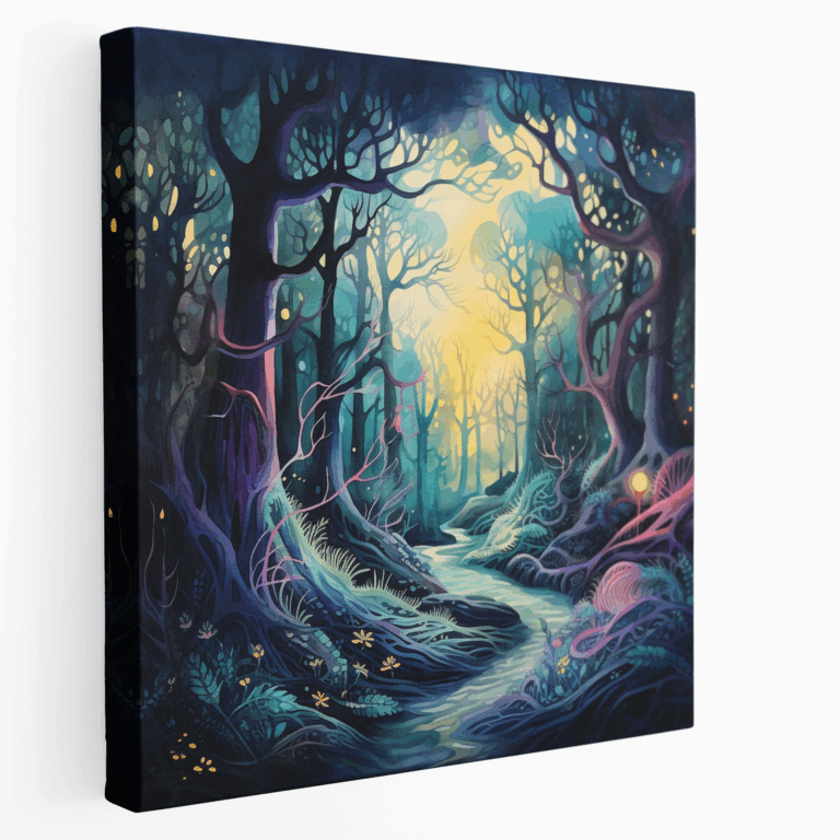 Verzauberter Wald Leinwandbild