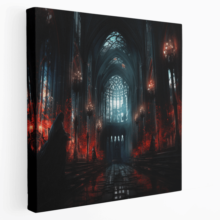 Leinwandbild Leuchtende Kathedrale