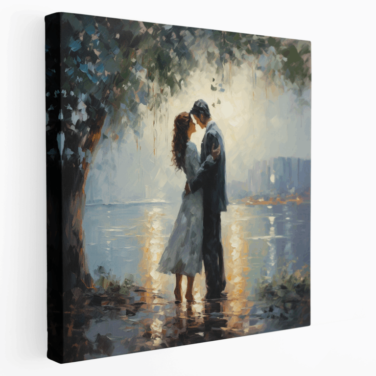 Leinwandbild Moonlit Lovers