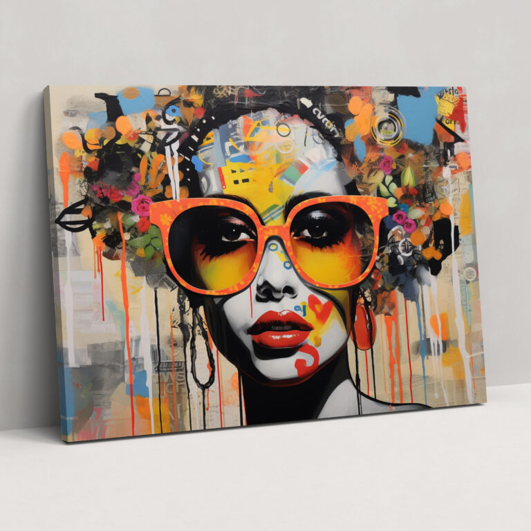 Graffiti Leinwandbild - Kunst Wohnkultur Mixed Media