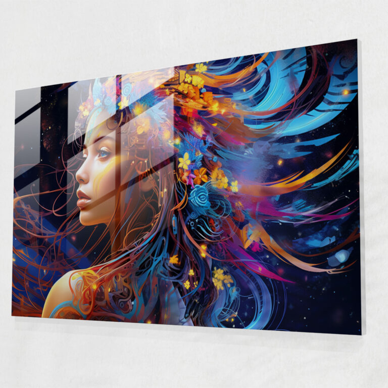 Digitales Tierkreisglas-Wandkunst - Horoskop Wanddekoration digitales Kunstmeisterwerk