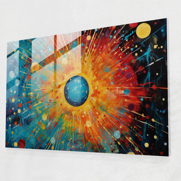 Horoskop Glasbild - Sternzeichen Glaskunst mystische Tierkreiszeichen Wanddekoration