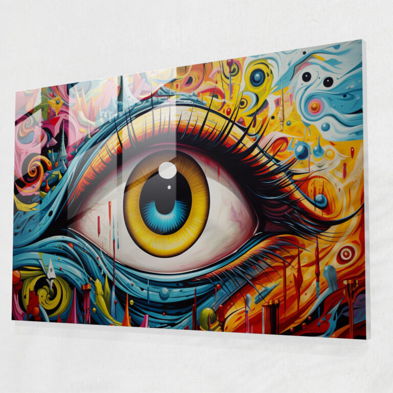 Hypnotisches Glasbild - Hypnose Wanddekoration Glasbild