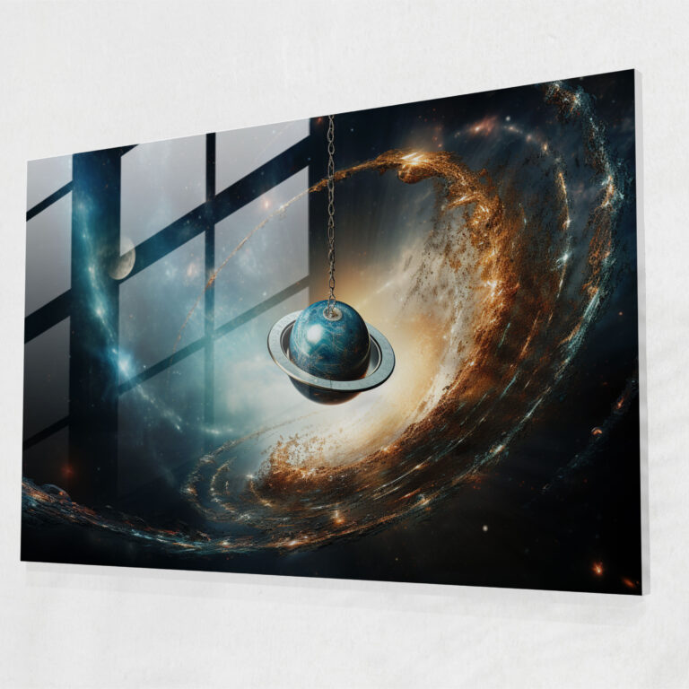 Hypnose Glasbild - Zuhause Dekoration Surreales Kunstwerk