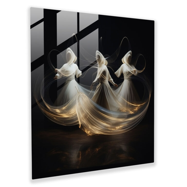 Faszinierendes Glasbild des Heiligen Korans - Heiliger Koran Glaswandkunst Wanddekoration