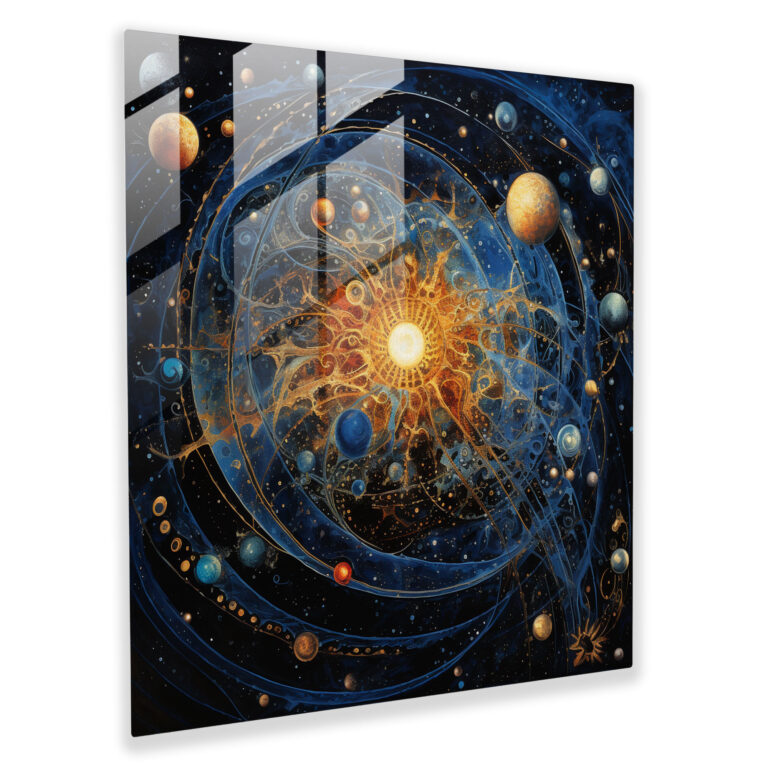 Holy Quran Universum Glasbild - Moderne Kunst Wunder