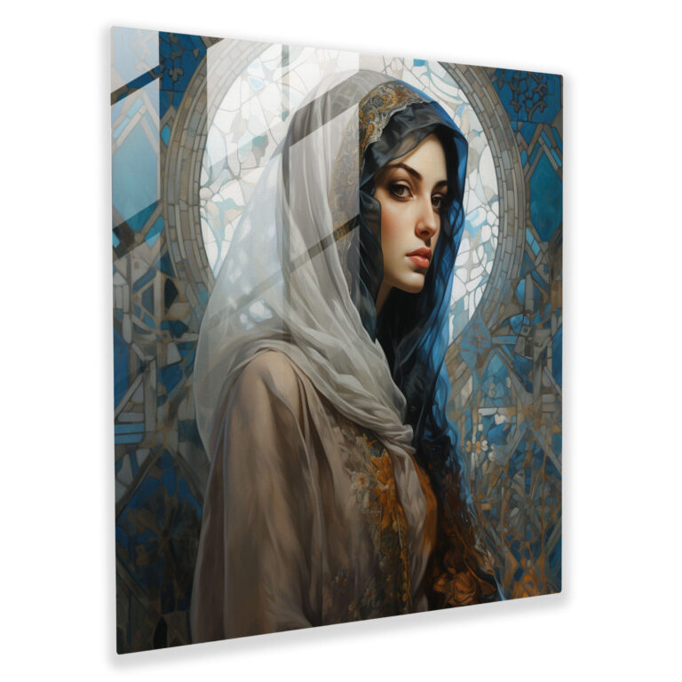 Glasbild des Heiligen Korans - zeitgenössische islamische Edition - Heiliger Koran zeitgenössische islamische Kunst Glasbild