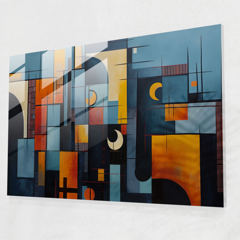 Harlem Glasbild - Urban Harmony in Moderne Kunst